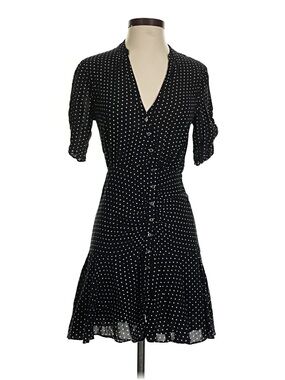 Free People Black & White Polka Dot Midi Dress